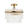 Dekoracyjny plafon sufitowy designerski szklane pręciki mosiężny glamour klasyczny Marietta 112575 ENDON